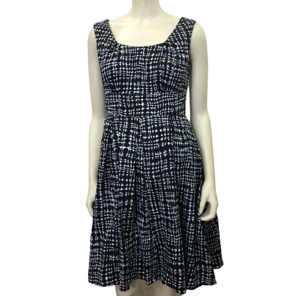 CALVIN‎ KLEIN fit and flare sleeveless DRESS sz 8 - Picture 1 of 7
